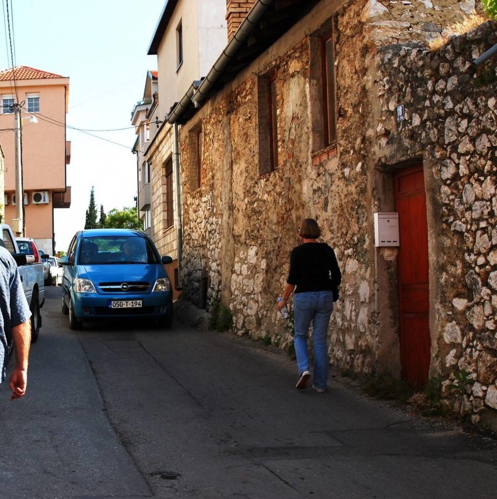 Narrow Street Mostar Bosnia