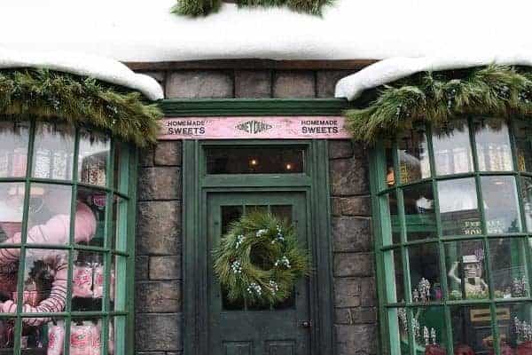 Honeydukes Holiday Entrance - Wizarding World of Harry Potter - Universal Studios, Orlando, Florida