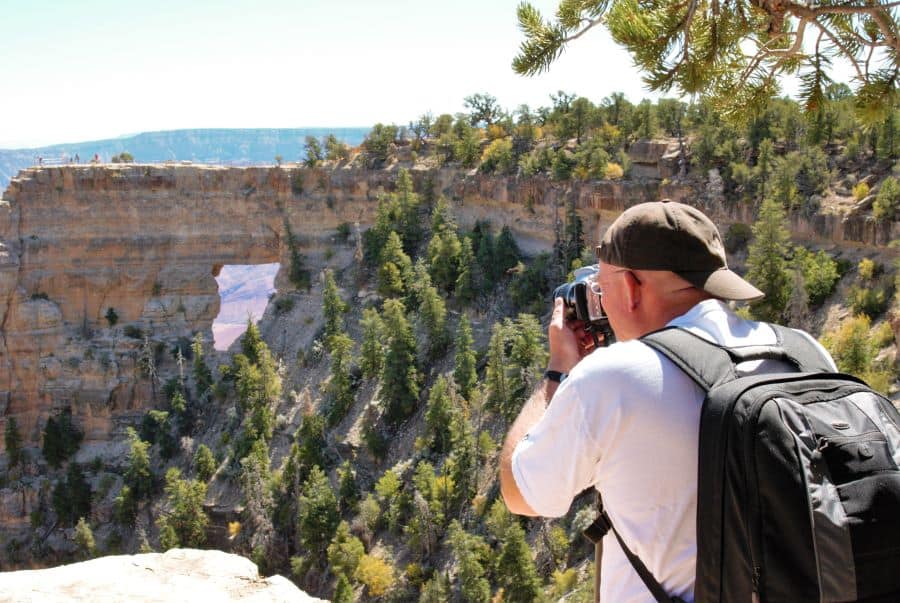 Photographer at the North Rim of the Grand Canyon