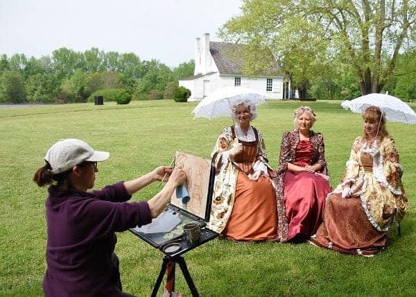 Fredericksburg Historic Garden Tour - Plein air painting