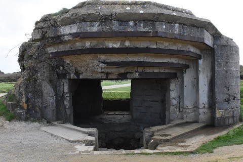 D-Day Point du Hoc concrete fortifications Normandy France