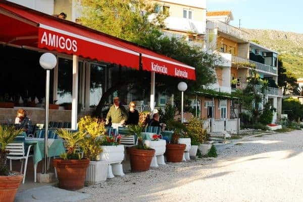 Amigos Restaurant with outdoor seating Podstrana Croatia