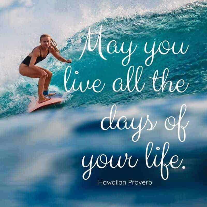 life lessons - may you live all the days of your life