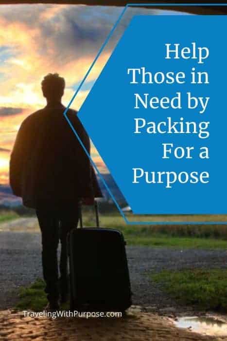 helping others by packing for a purpose