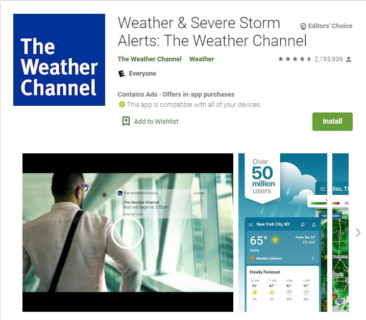 The Weather Channel App