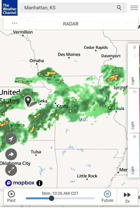 Weather Channel App Radar View