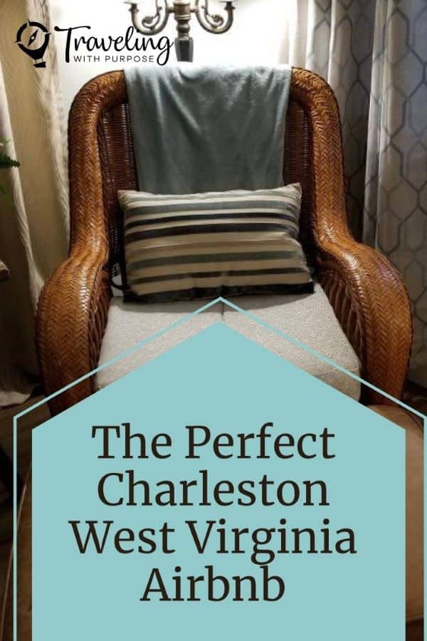 comfortable leather chair in the Perfect Charleston WV Airbnb