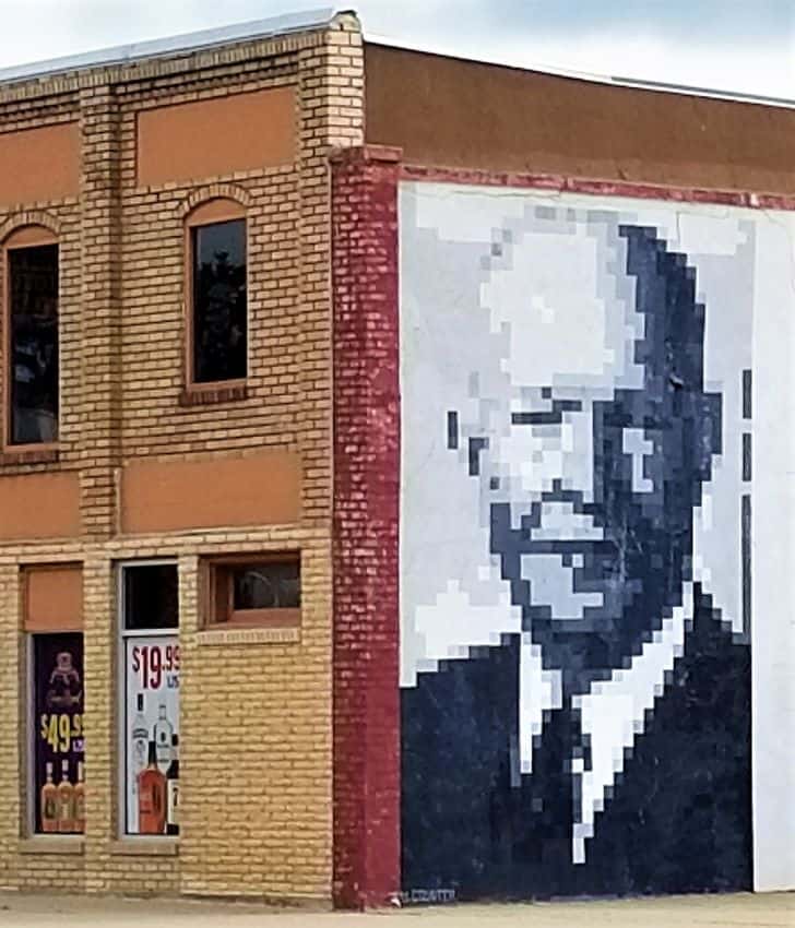 President Eisenhower Street Art Mural in Abilene Kansas