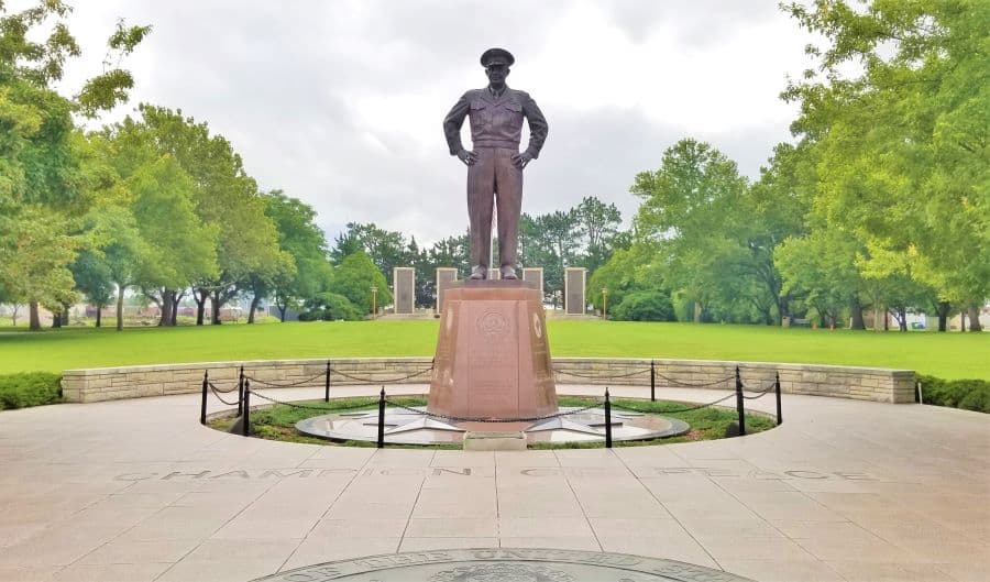General Eisenhower Statue at Eisenhower Presidential Library