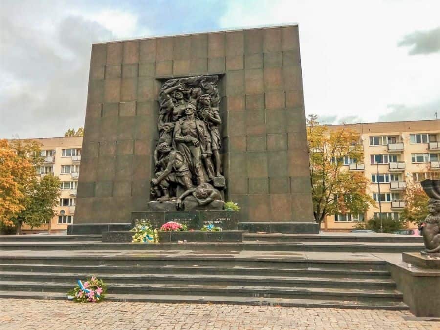 Monument to the Ghetto Heroes Warsaw Poland