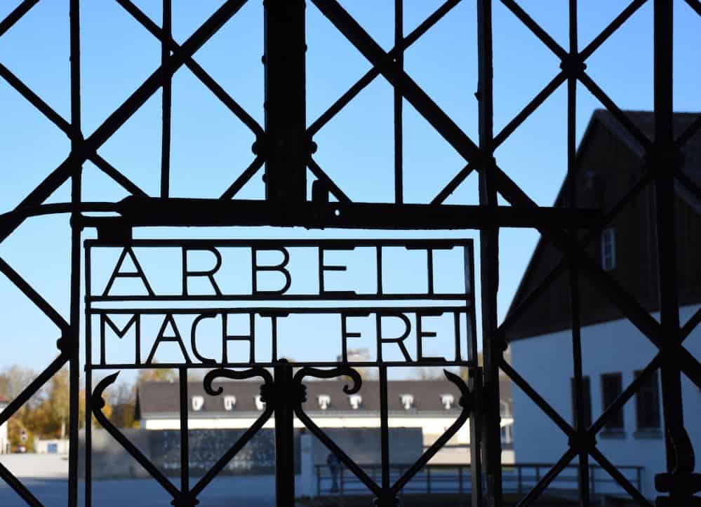 Dachau Concentration Camp Gate - Work Sets You Free