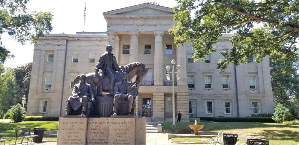 Statue of 3 Presidents Raleigh North Carolina