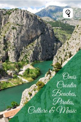 Omis Croatia Cetina River and Cliffs