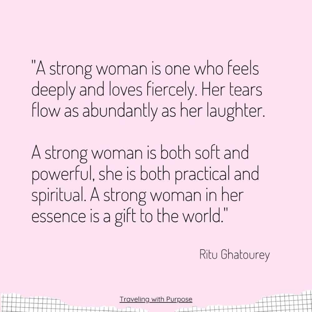 Ritu Ghatourey - strong women quote
