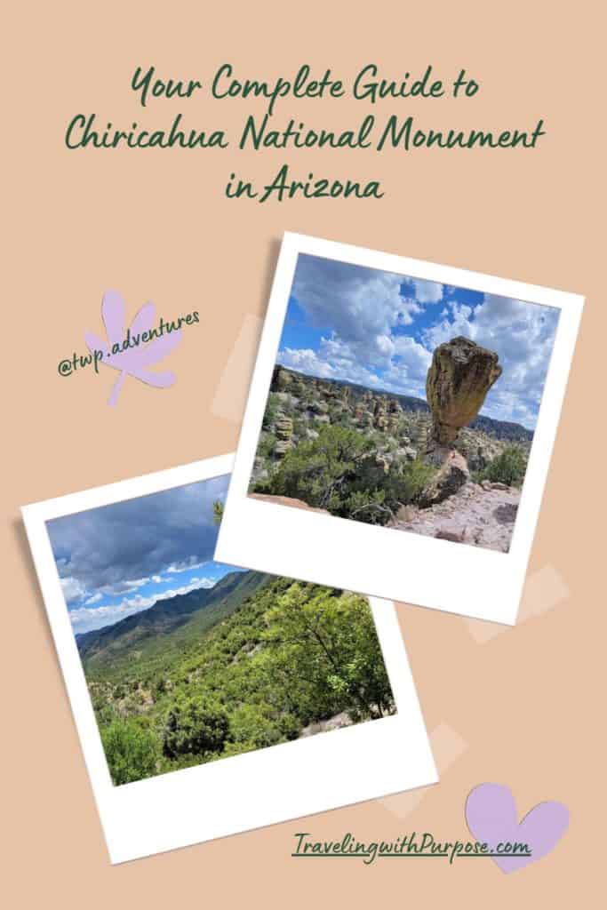 2 images of nature from Chiricahua National Park