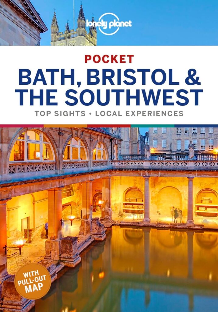 Cover of Lonely Planet Pocket Travel Guide, Bath , Bristol and the Southwest with photo of the Roman Baths in England